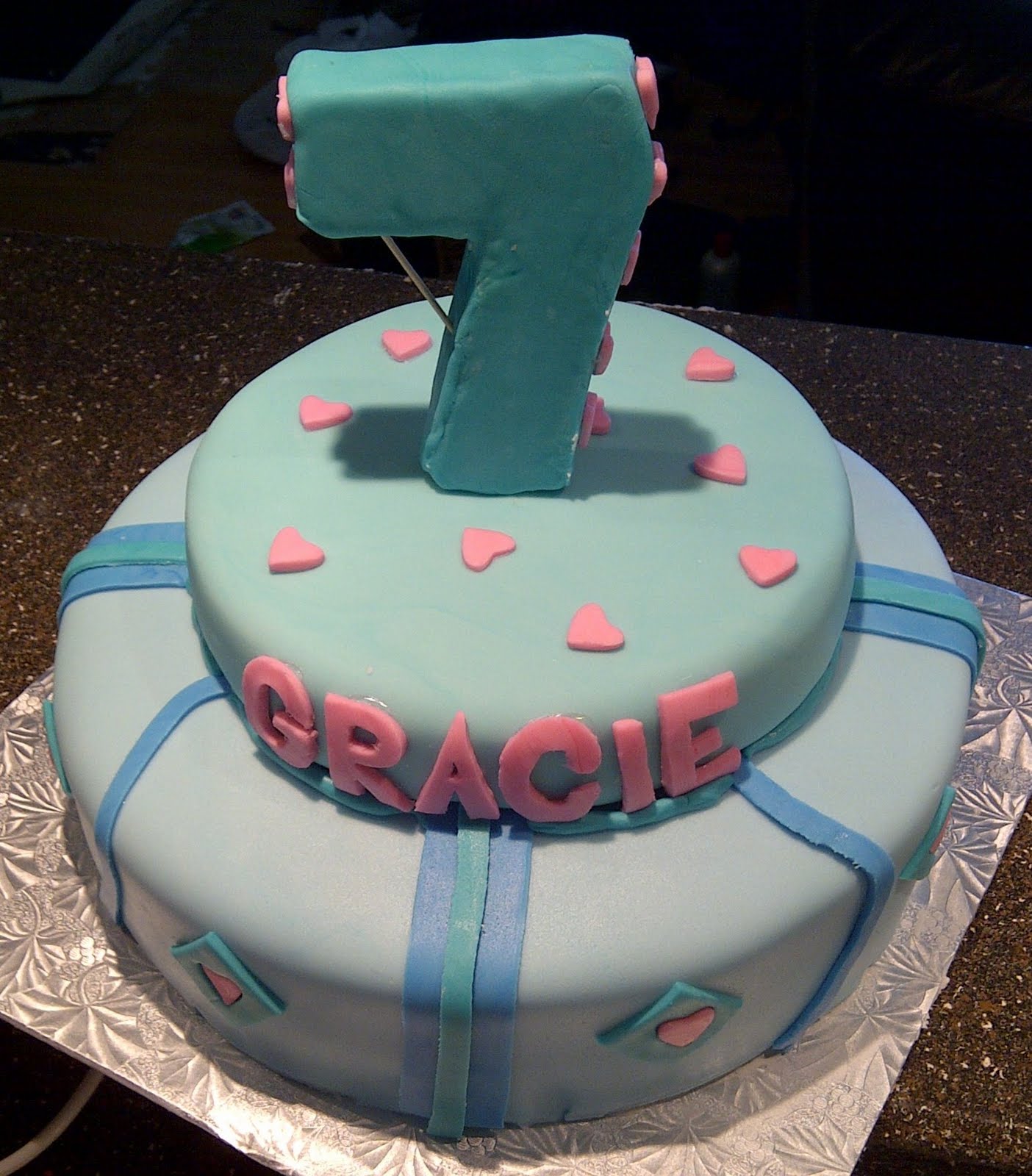 7 Year Old Birthday Cake
