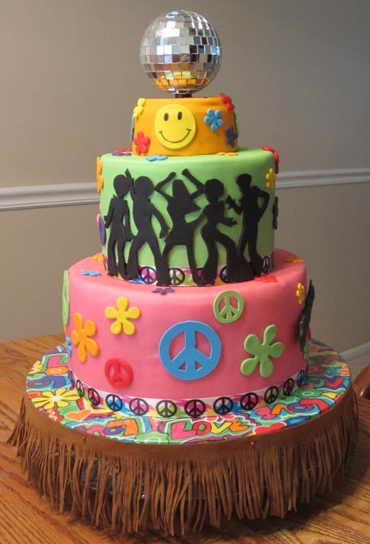 8 Photos of 70 S Theme Cakes For Men 8 Photos of 70 S Theme Cakes For Men