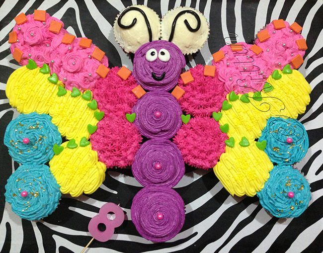 Apart Pull Butterfly Cupcake Cake