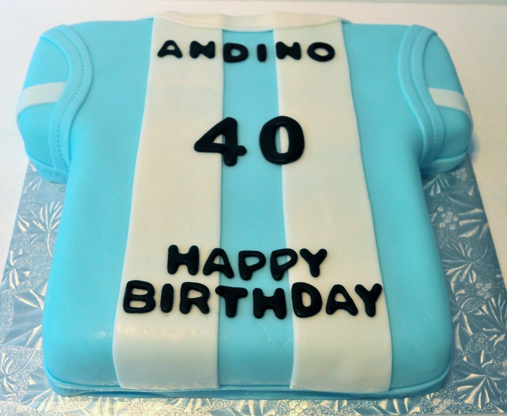 Argentina's Soccer Jersey Cake