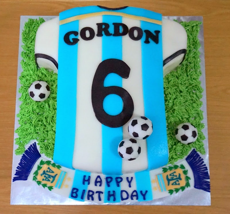 Argentina Soccer Birthday Cake