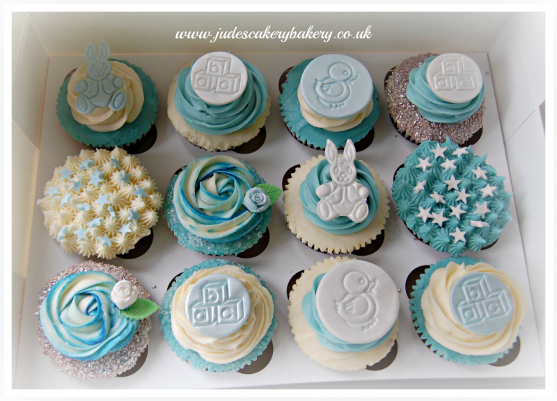 Baby Boy Cupcake Cake