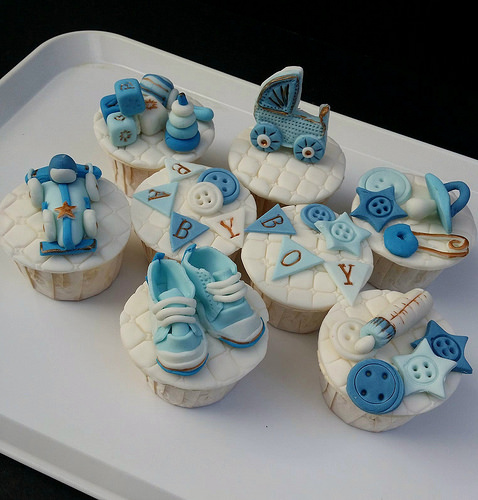 Baby Boy Shower Cupcake Cakes