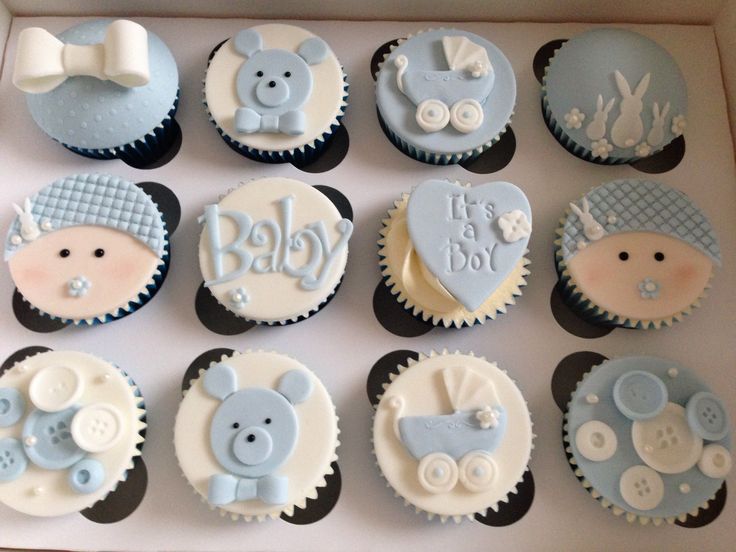 Baby Boy Shower Cupcake Cakes