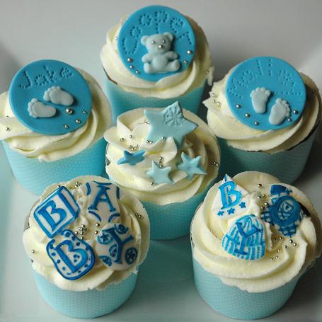 Baby Boy Shower Cupcake Cakes