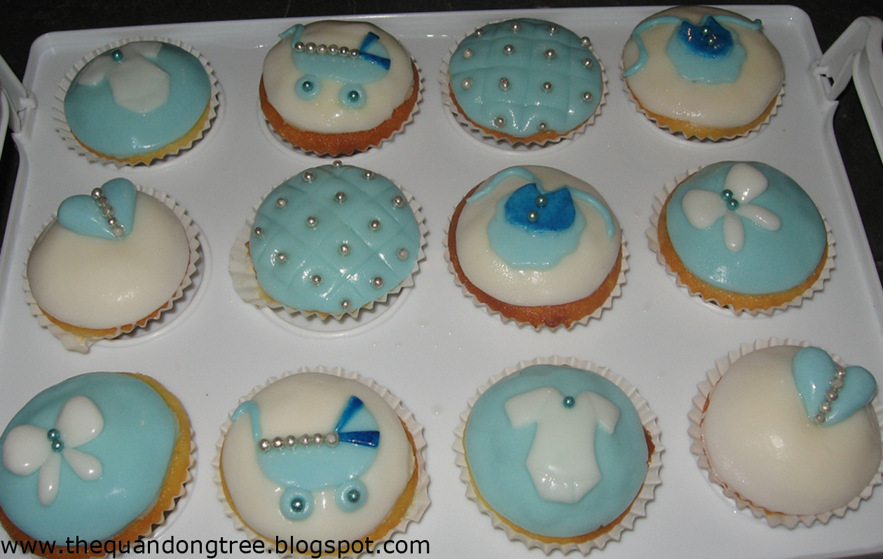 Baby Boy Shower Cupcakes