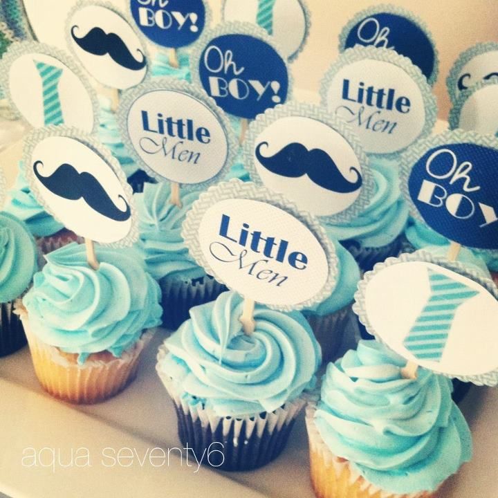 Baby Boy Shower Cupcakes