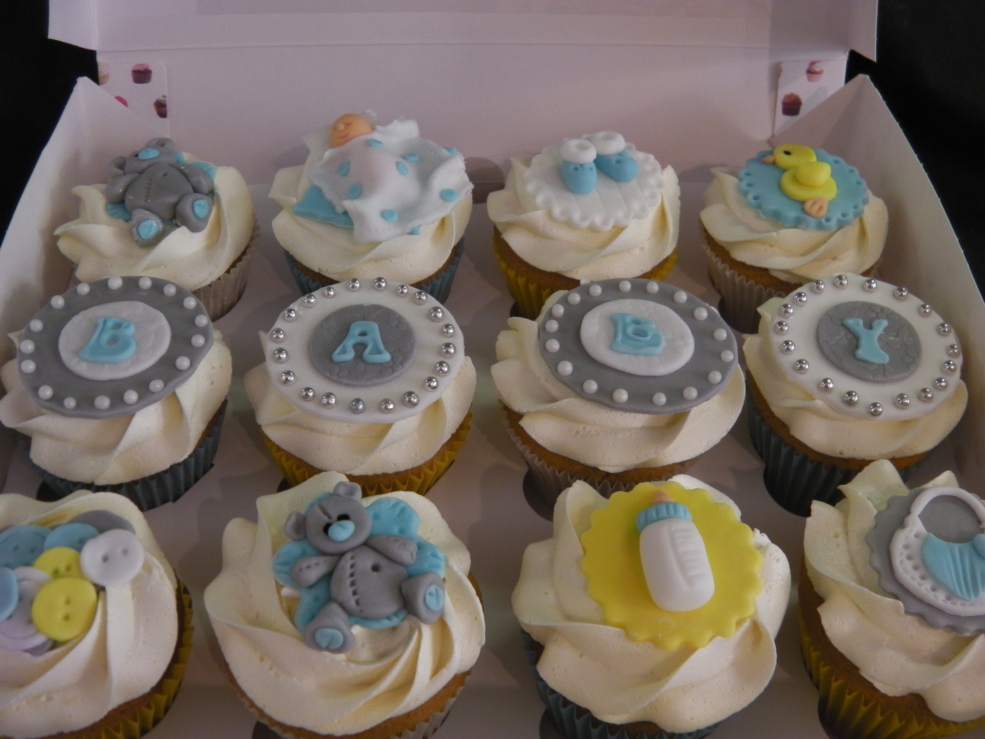 Baby Boy Shower Cupcakes