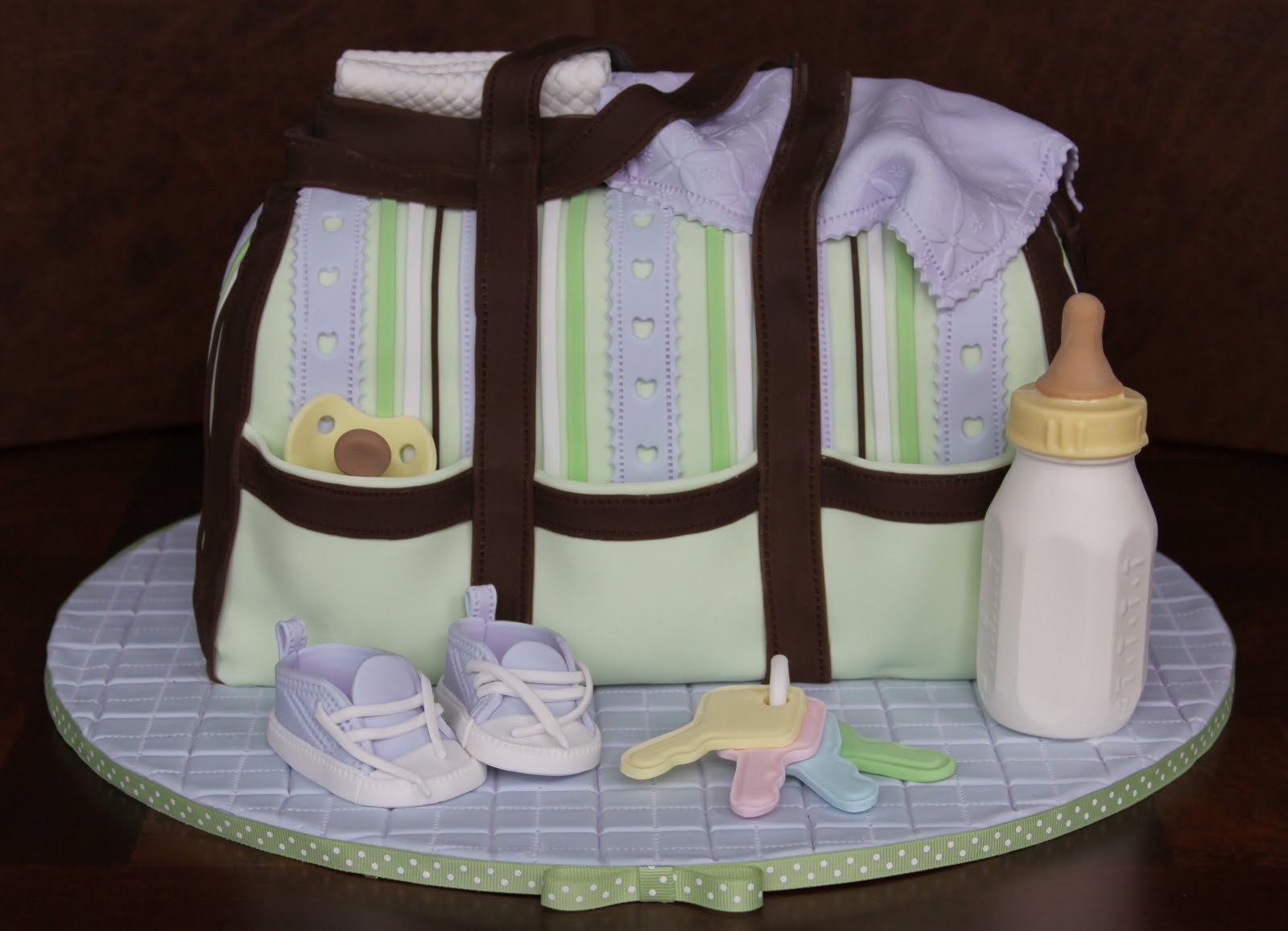 Baby Shower Cake Diaper Bag
