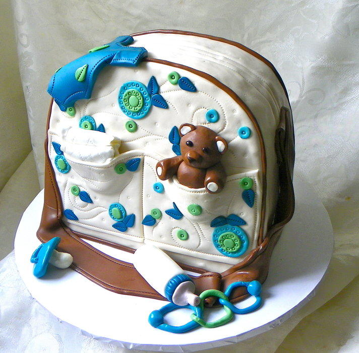 Baby Shower Cake Diaper Bag Baby Shower Cake Diaper Bag