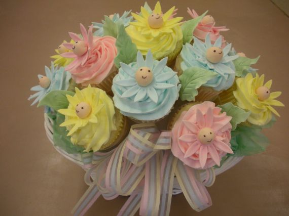 Baby Shower Cupcake Bouquet