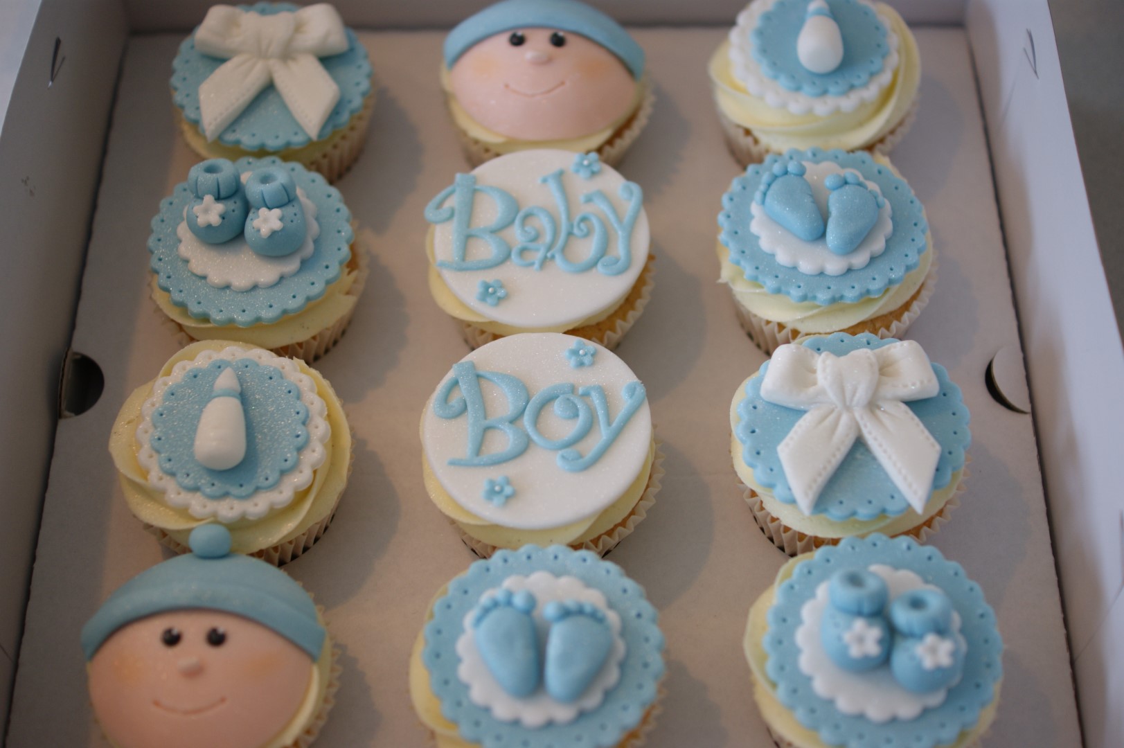 Baby Shower Cupcake Cakes for Boys