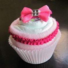 Baby Shower Diaper Cupcake Instructions