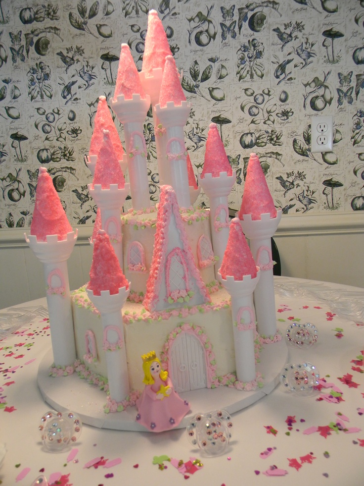Baby Shower Princess Castle Cake