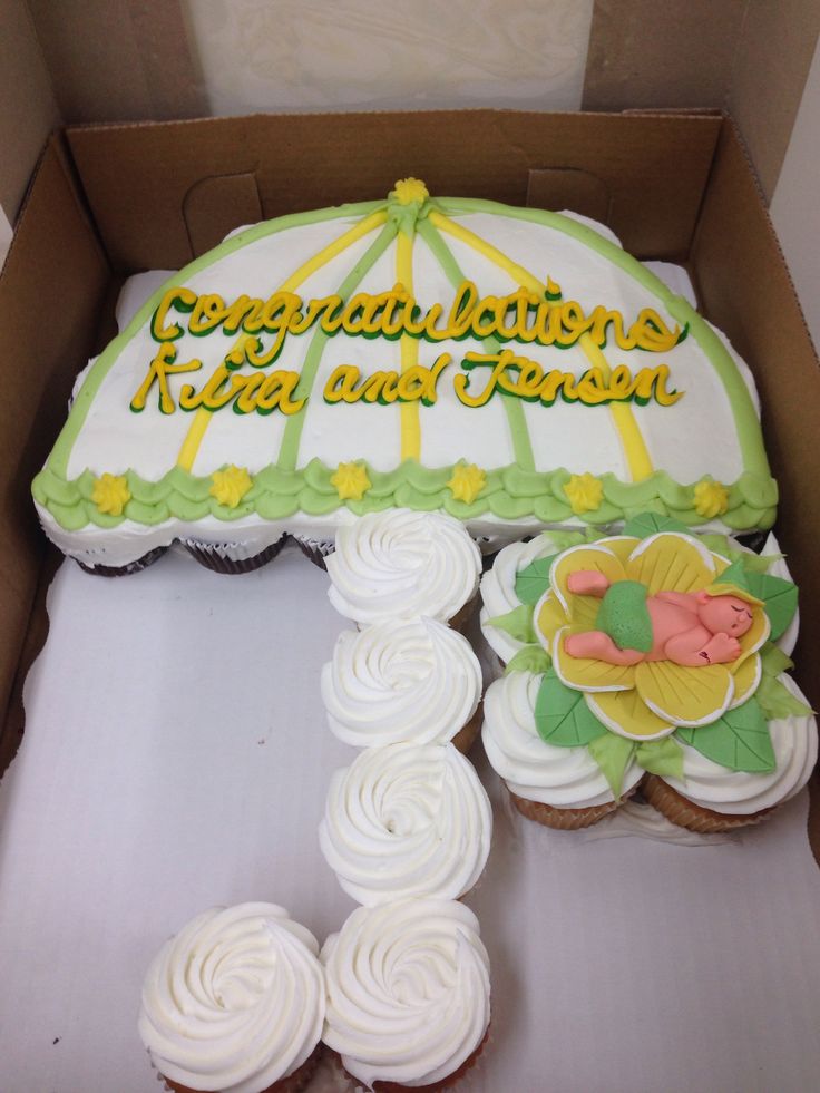 Baby Shower Umbrella Cupcake Cake Baby Shower Umbrella Cupcake Cake