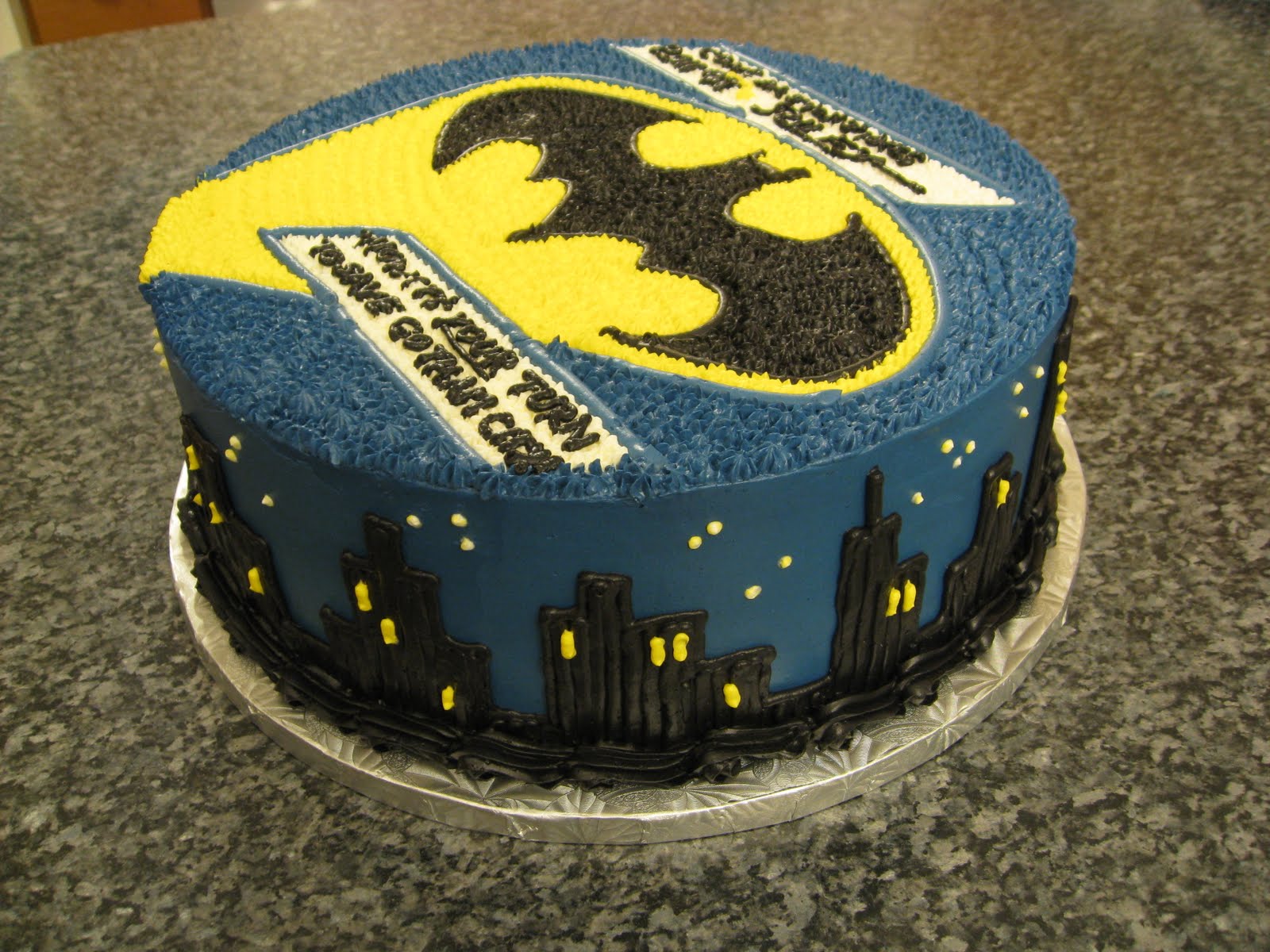 Batman Graduation Cake