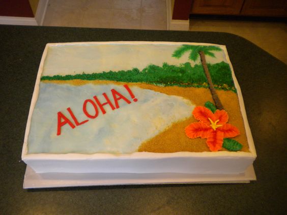 Beach Theme Sheet Cakes