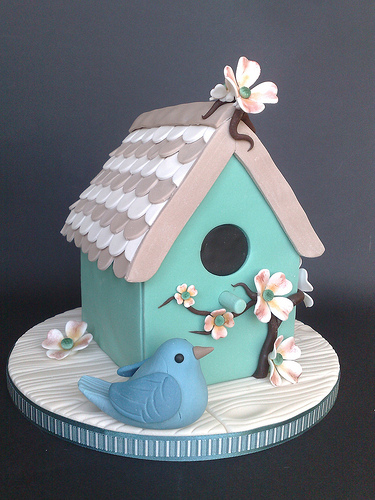 Bird House Cake