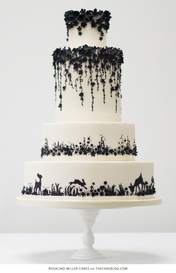 Black and White Wedding Cake Black and White Wedding Cake