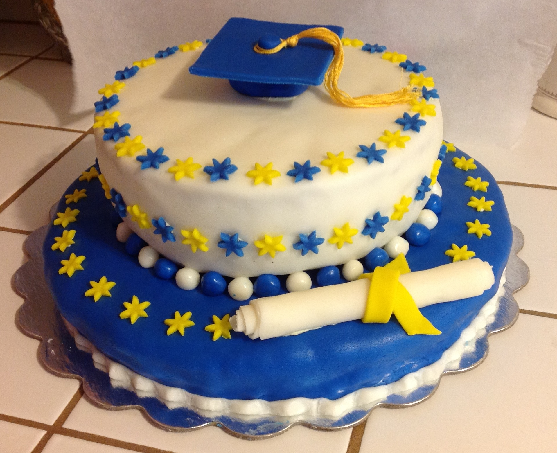 7 Photos of Graduation Cakes Blue With Yellow 7 Photos of Graduation Cakes Blue With Yellow
