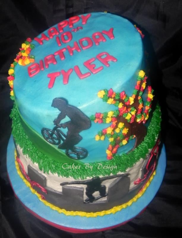 BMX Themed Birthday Cakes