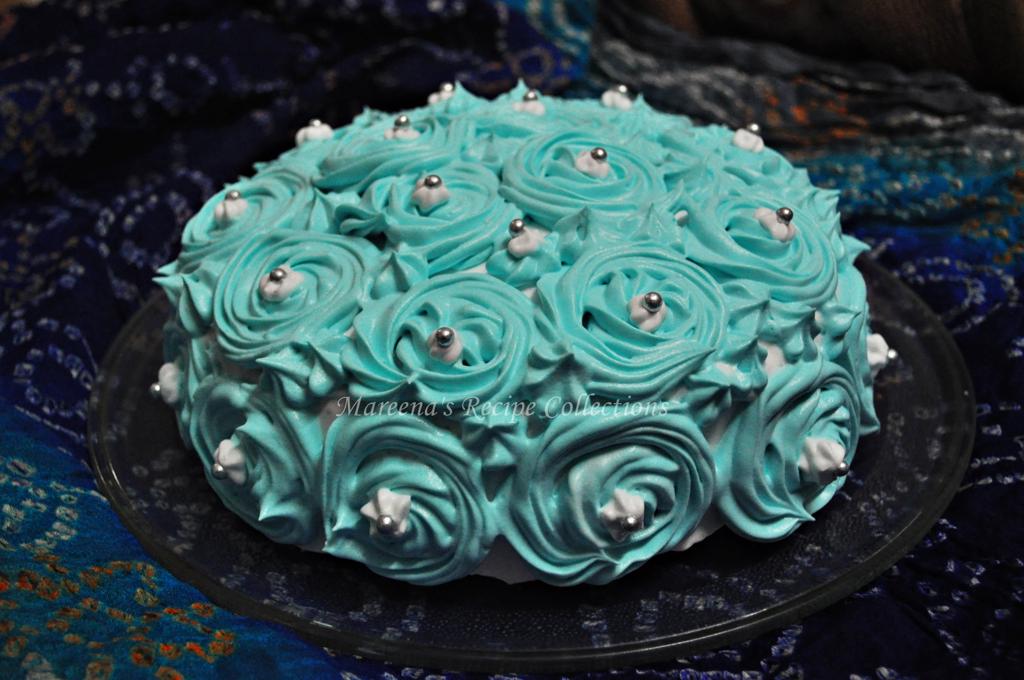 Cake with Whipped Cream Frosting