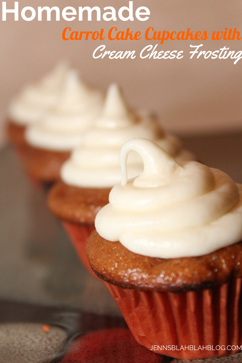 Carrot Cake Cupcakes with Cream Cheese Icing
