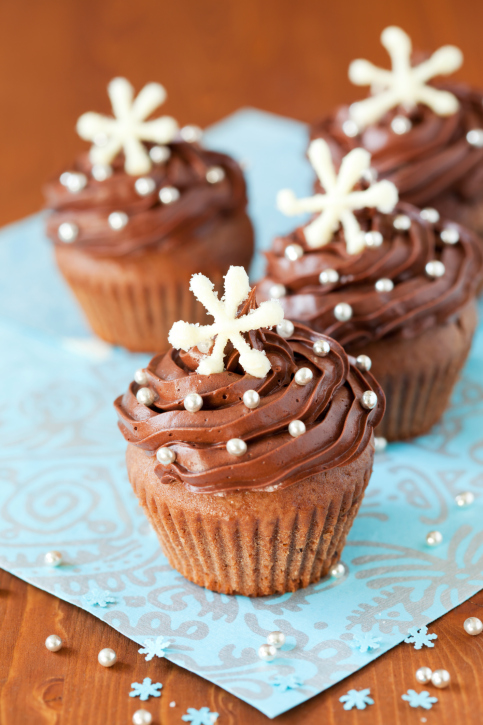 Chocolate Cupcake Faces