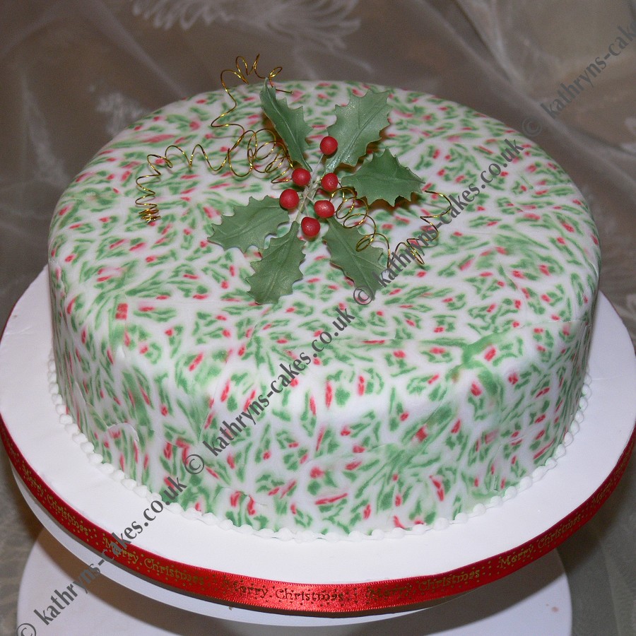 Christmas Cupcake Cake