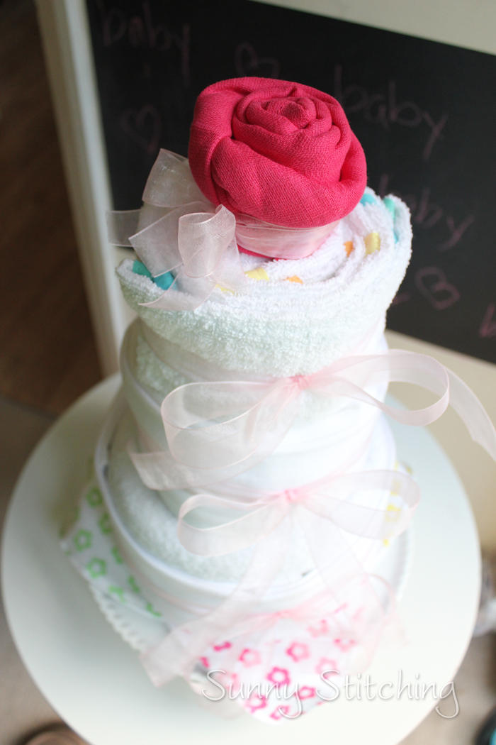 Cloth Diaper Cake Tutorial