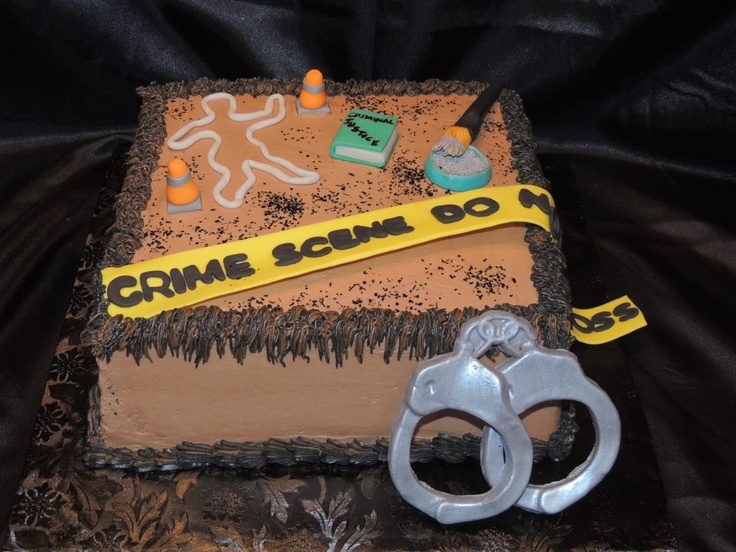 Criminal Justice Graduation Cake