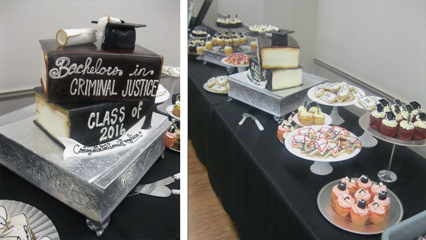 Criminal Justice Graduation Cake