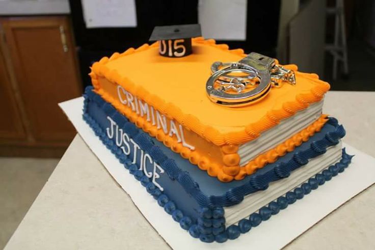 Criminal Justice Graduation Cake