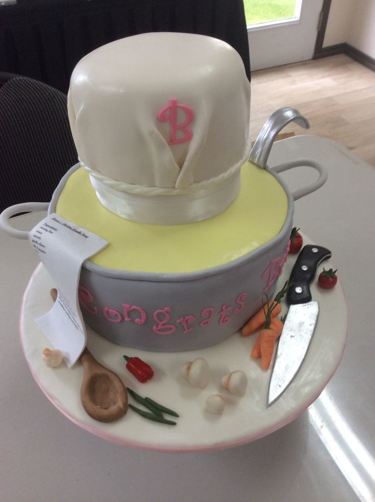 Culinary Graduation Cake