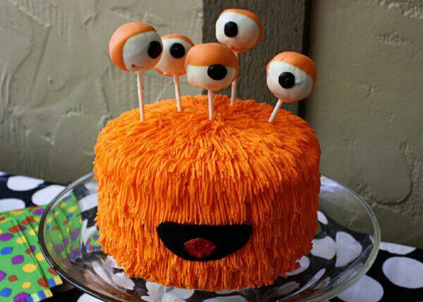 Cute Halloween Monster Cake Pops