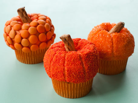 Cute Halloween Pumpkin Cupcakes