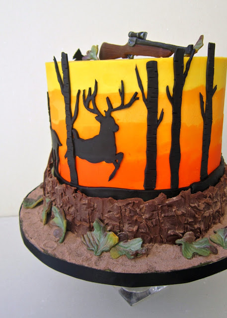 Deer Hunting Birthday Cake