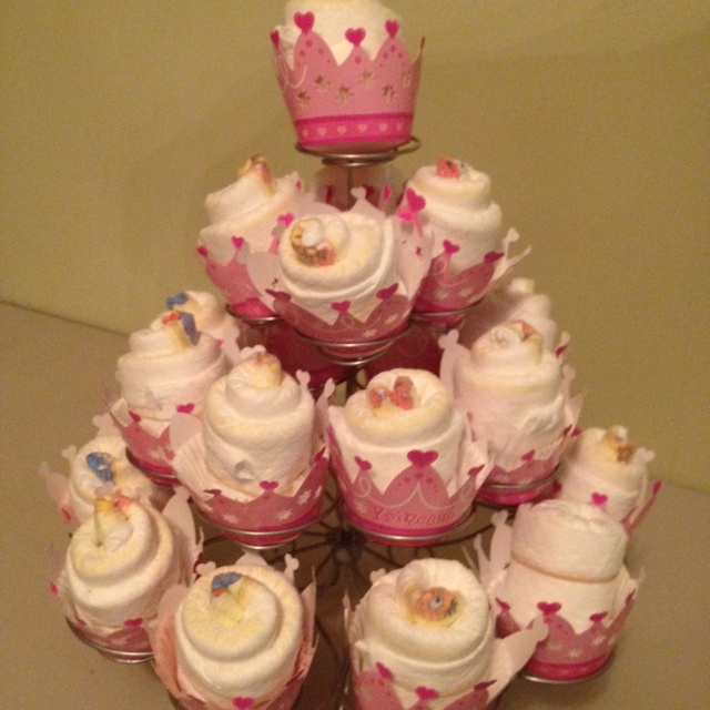 Diaper Cupcakes