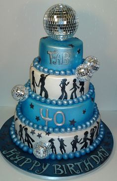 Disco Theme Cake Disco Theme Cake