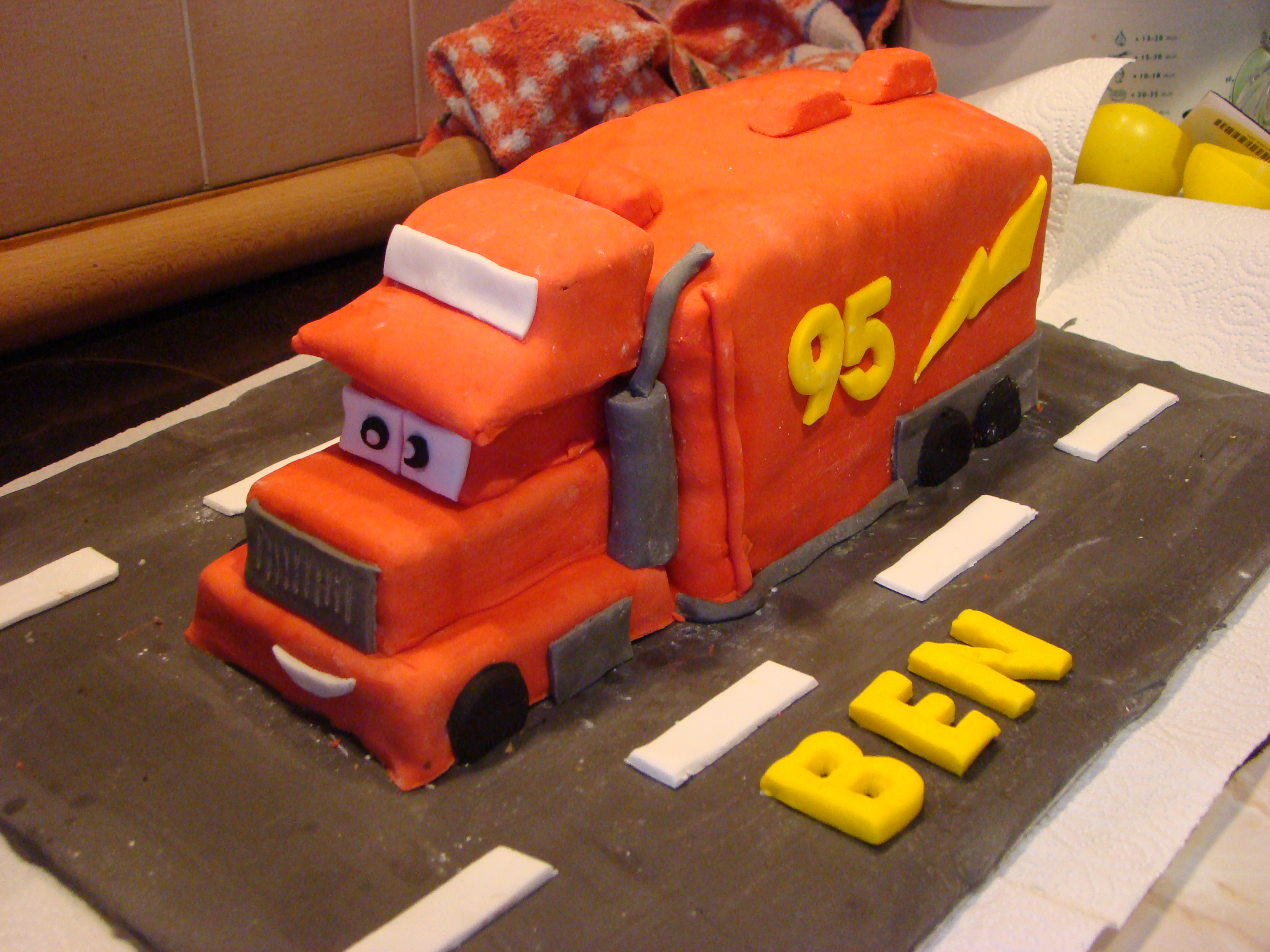 Disney Cars Mack Truck Cake