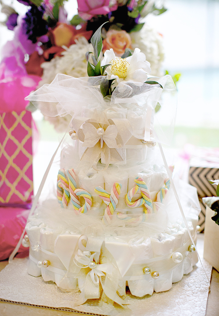 DIY Baby Diaper Cake