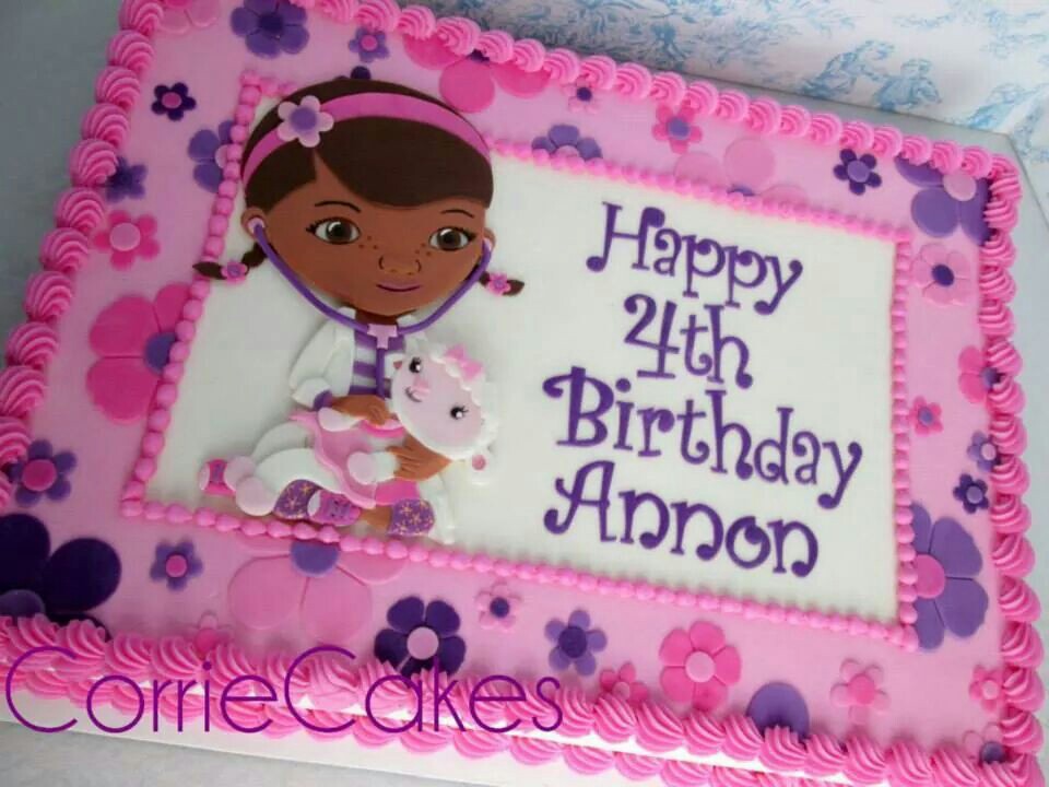 Doc McStuffins Birthday Sheet Cake