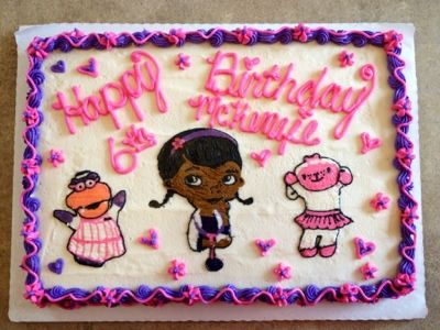 Doc McStuffins Birthday Sheet Cake