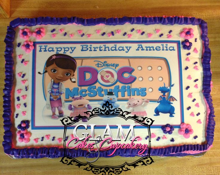 Doc McStuffins Sheet Cake