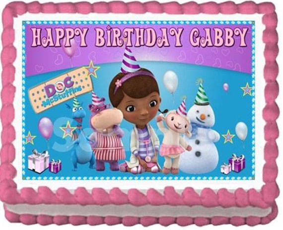 Doc McStuffins Sheet Cake