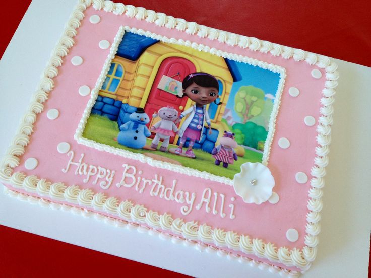 Doc McStuffins Sheet Cake