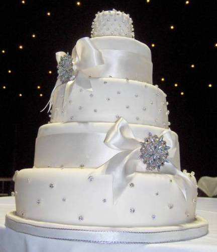 Elegant White Wedding Cake Elegant White Wedding Cake