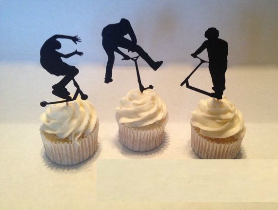 Extreme Scooter Cupcakes Extreme Scooter Cupcakes