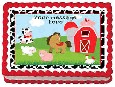 Farm Animal Birthday Sheet Cakes Farm Animal Birthday Sheet Cakes