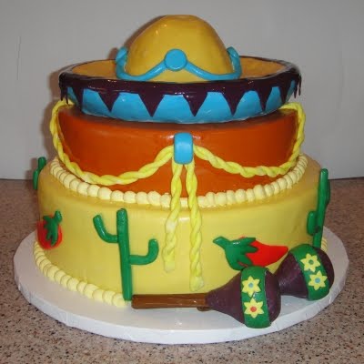 Fiesta Wedding Shower Cake